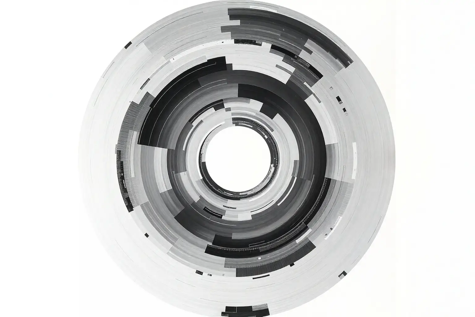 grey scale abstract vinyl record
