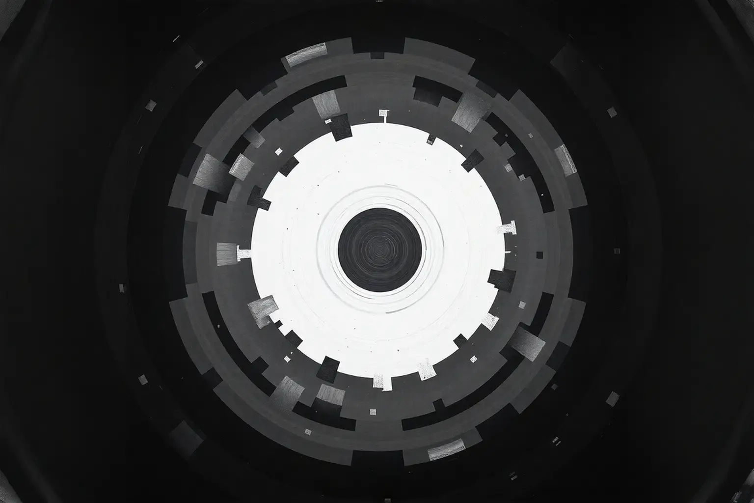 black and white abstract vinyl record